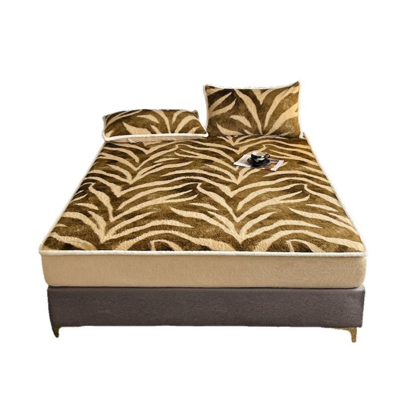 Cozy Faux Rabbit Velvet Deep Pocket Plush Fitted Bed Sheet Set