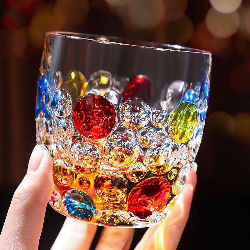 Colorful Patterns Lead Free Glass Tumblers