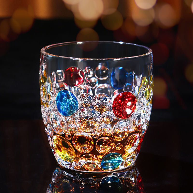 Colorful Patterns Lead Free Glass Tumblers