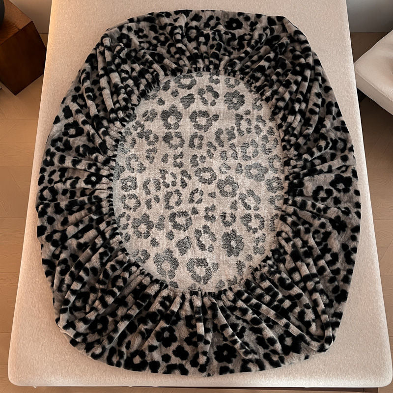 3 Pieces Warm Luxury Faux Fur Thick Plush Fluffy Fitted Bed Sheet Set