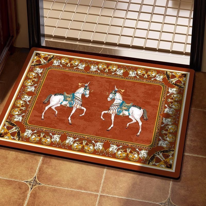 Ultra Thin Quick Dry Super Absorbent Washable Bath Rug Shower Mat