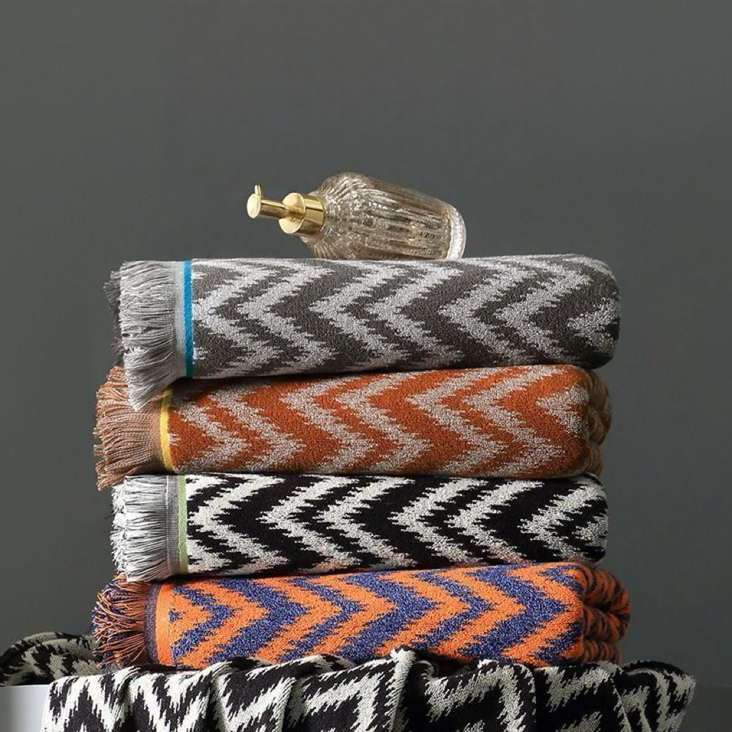 Premium Home Mirage Fringe 100% Turkish Cotton Bath Towel