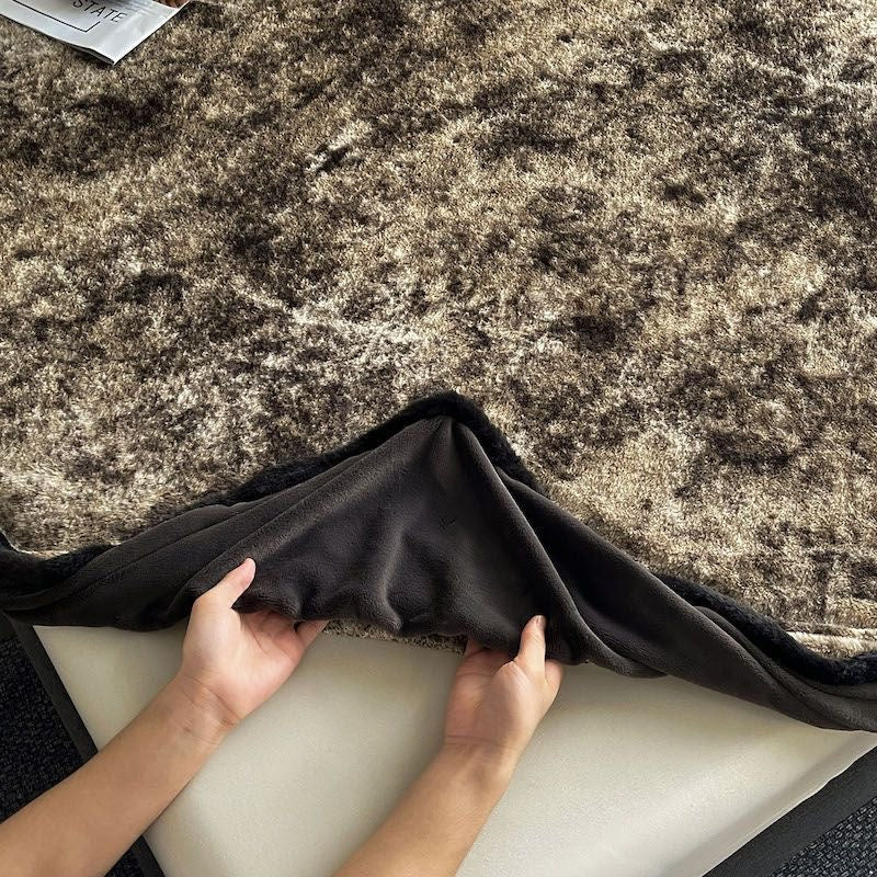 Cozy Faux Fur Rabbit Deep Pocket Plush Fitted Bed Sheet Set