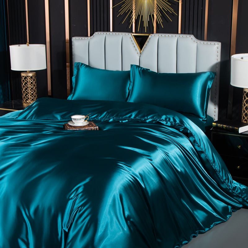 Luxury Cool & Moisture Soft Breathable Silk Bedding Set