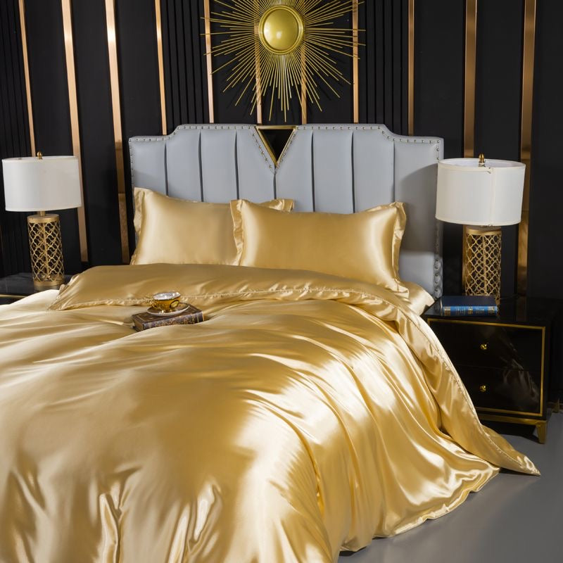 Luxury Cool & Moisture Soft Breathable Silk Bedding Set