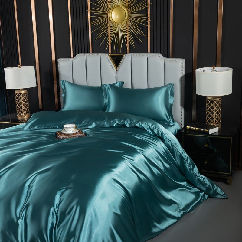 Luxury Cool & Moisture Soft Breathable Silk Bedding Set