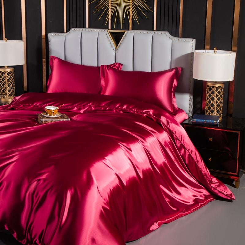 Luxury Cool & Moisture Soft Breathable Silk Bedding Set