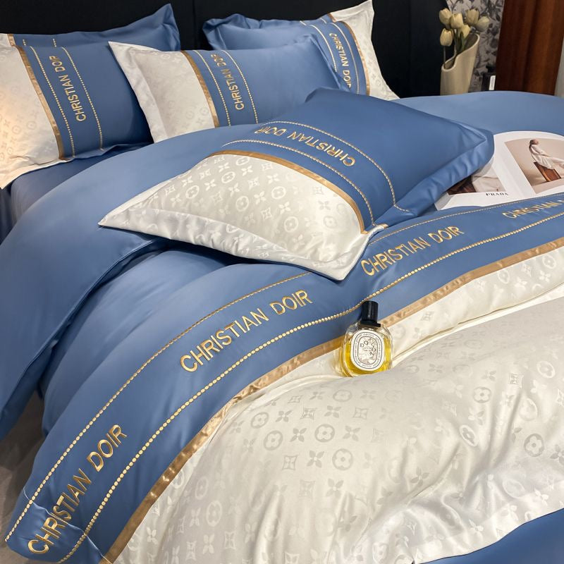 Luxury Ice Silk Duvet Cover Bedding Set