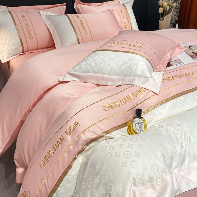 Luxury Ice Silk Duvet Cover Bedding Set