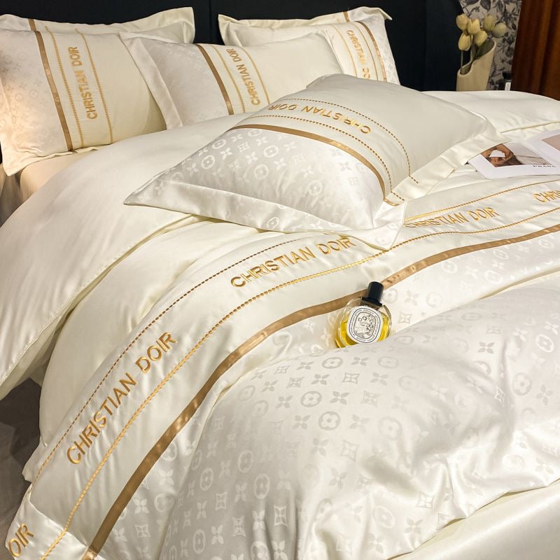 Luxury Ice Silk Duvet Cover Bedding Set