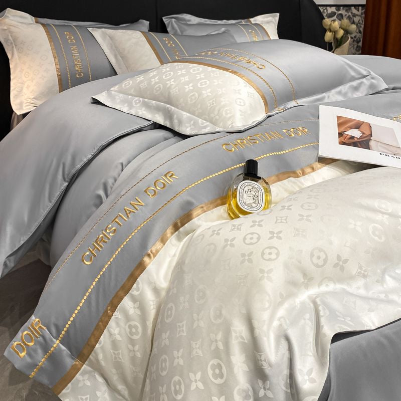 Luxury Ice Silk Duvet Cover Bedding Set