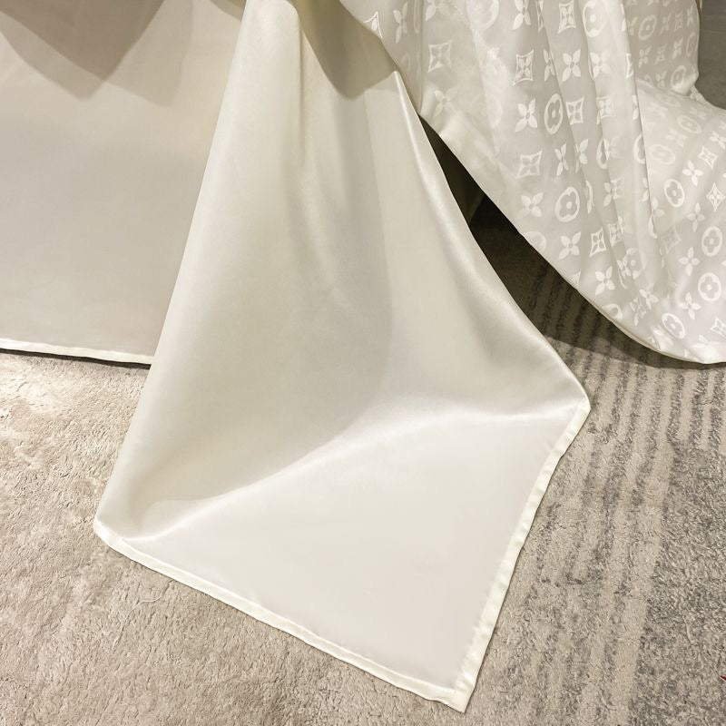 Luxury Ice Silk Duvet Cover Bedding Set