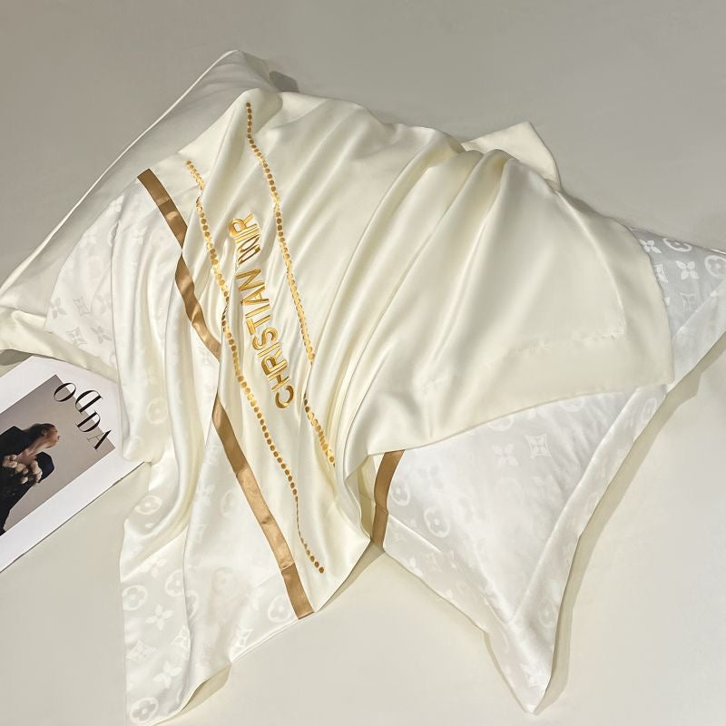 Luxury Ice Silk Duvet Cover Bedding Set