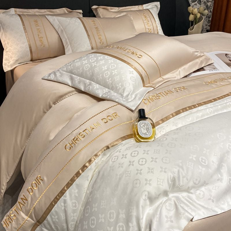 Luxury Ice Silk Duvet Cover Bedding Set
