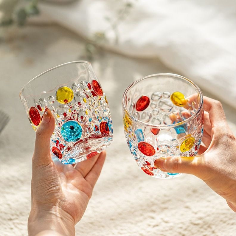 Colorful Patterns Lead Free Glass Tumblers