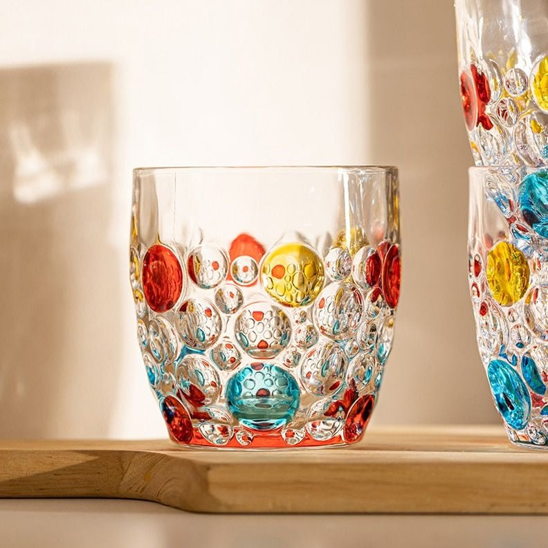 Colorful Patterns Lead Free Glass Tumblers