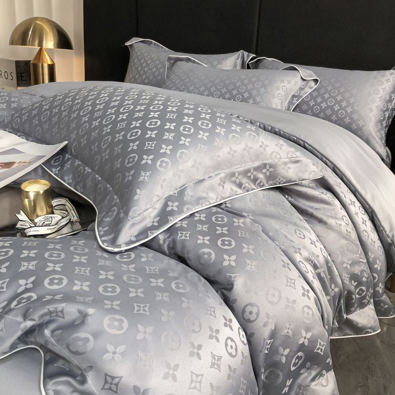 Luxury Silky Satin Duvet Cover Bedding Set