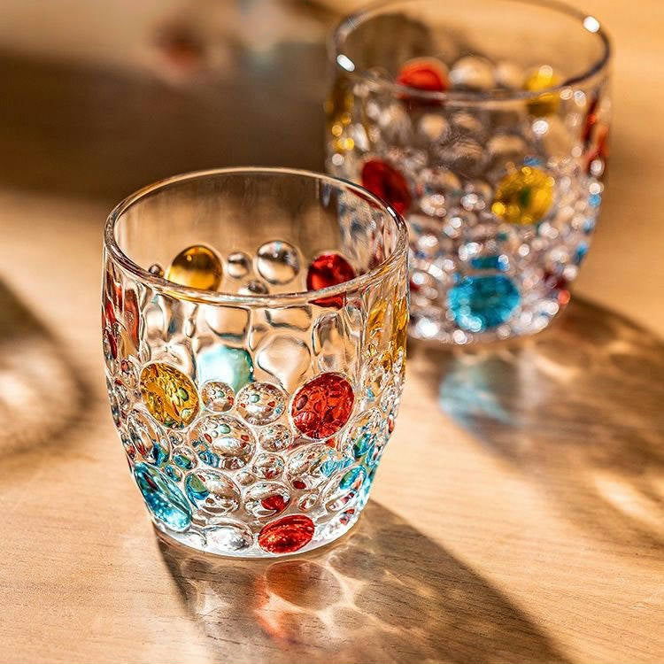 Colorful Patterns Lead Free Glass Tumblers