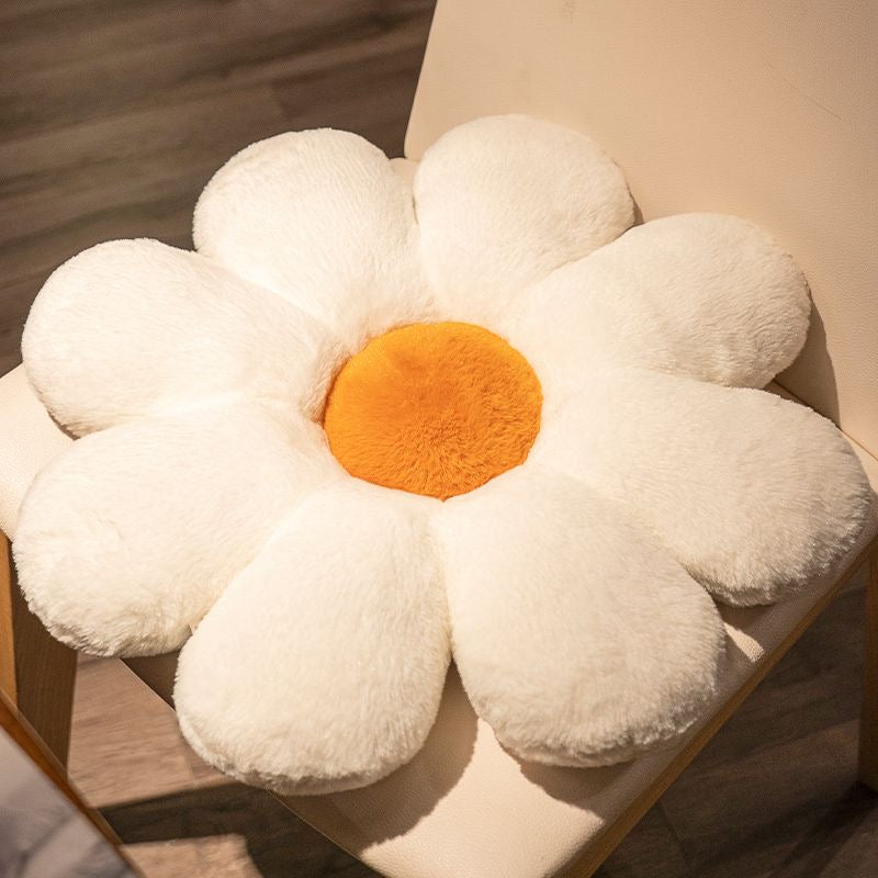 Sunflower Floor Sofa Cushion Soft Plush Flower Pillow for Living Room & Bedroom