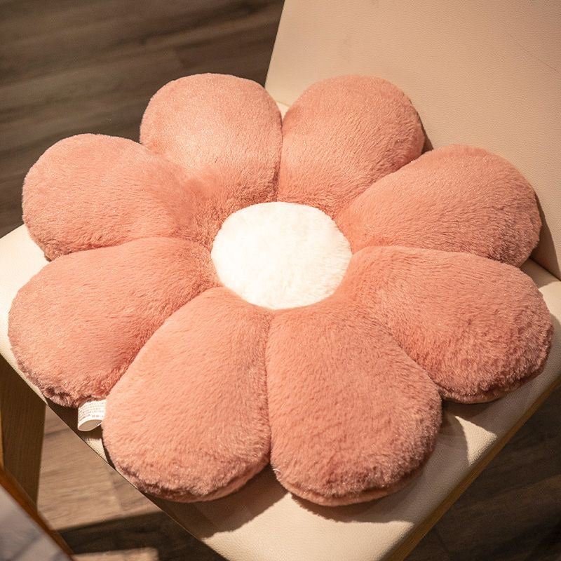 Sunflower Floor Sofa Cushion Soft Plush Flower Pillow for Living Room & Bedroom