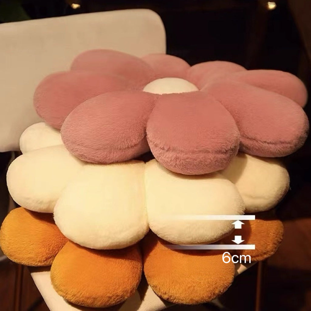 Sunflower Floor Sofa Cushion Soft Plush Flower Pillow for Living Room & Bedroom
