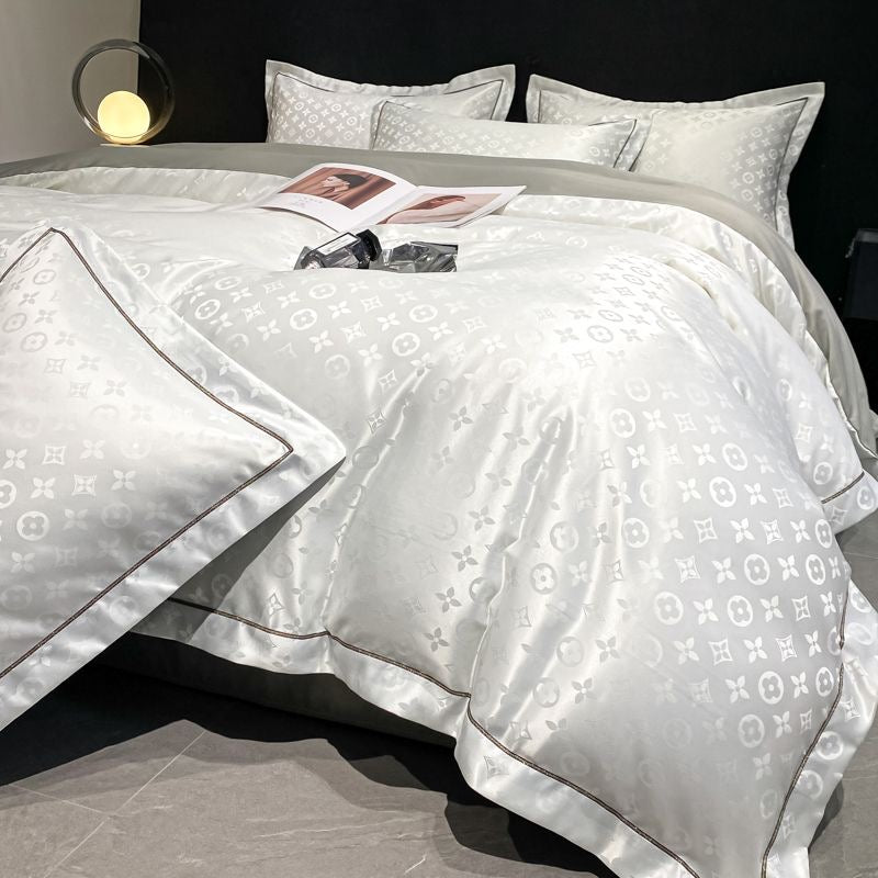 Luxury Cooling Silky Jacquard Bedding Set