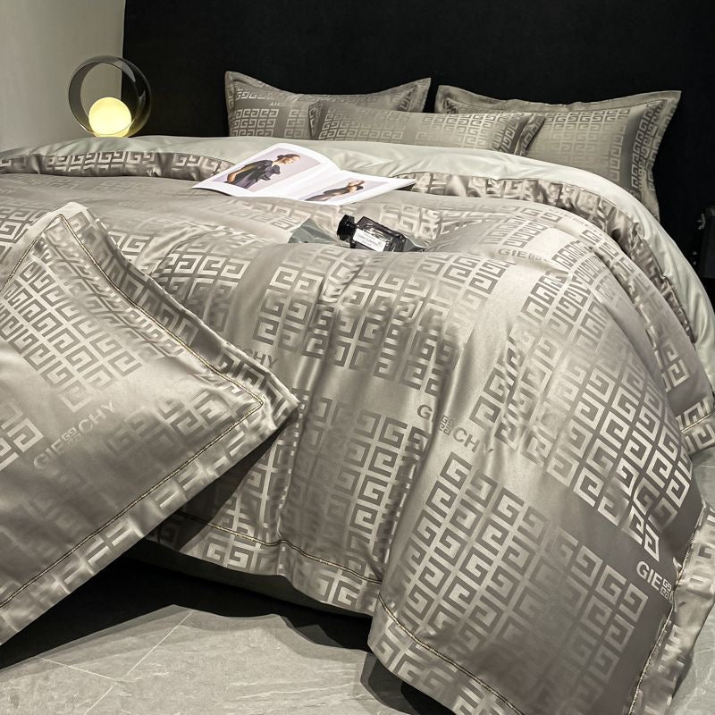 Luxury Cooling Silky Jacquard Bedding Set