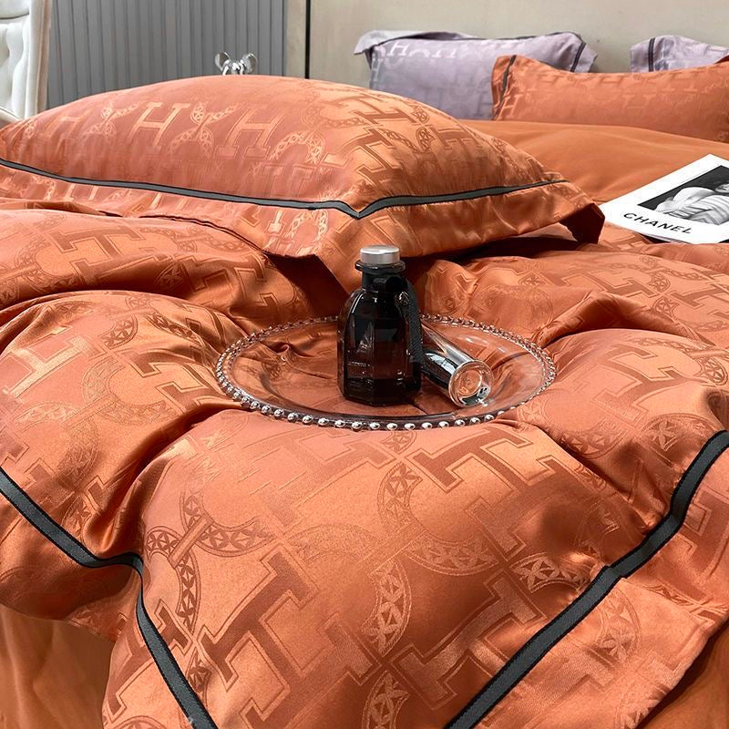 Luxury Cooling Silky Jacquard Bedding Set
