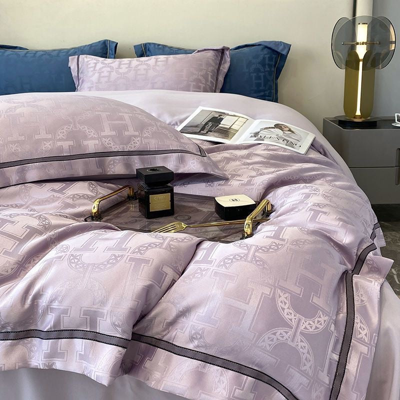 Luxury Cooling Silky Jacquard Bedding Set