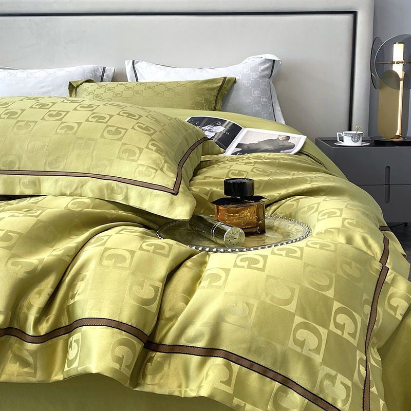 Luxury Cooling Silky Jacquard Bedding Set