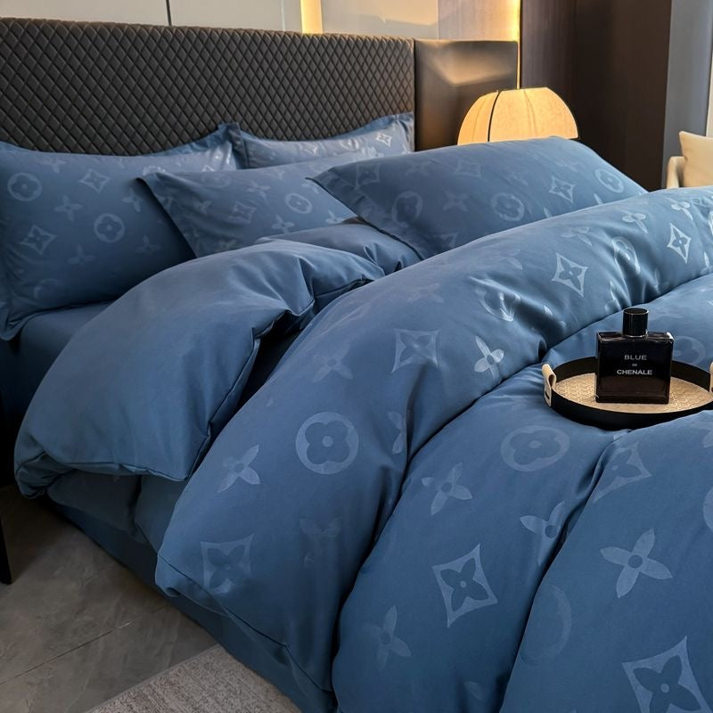 Luxury Soft Cotton All-Season Duvet Cover Bedding Set
