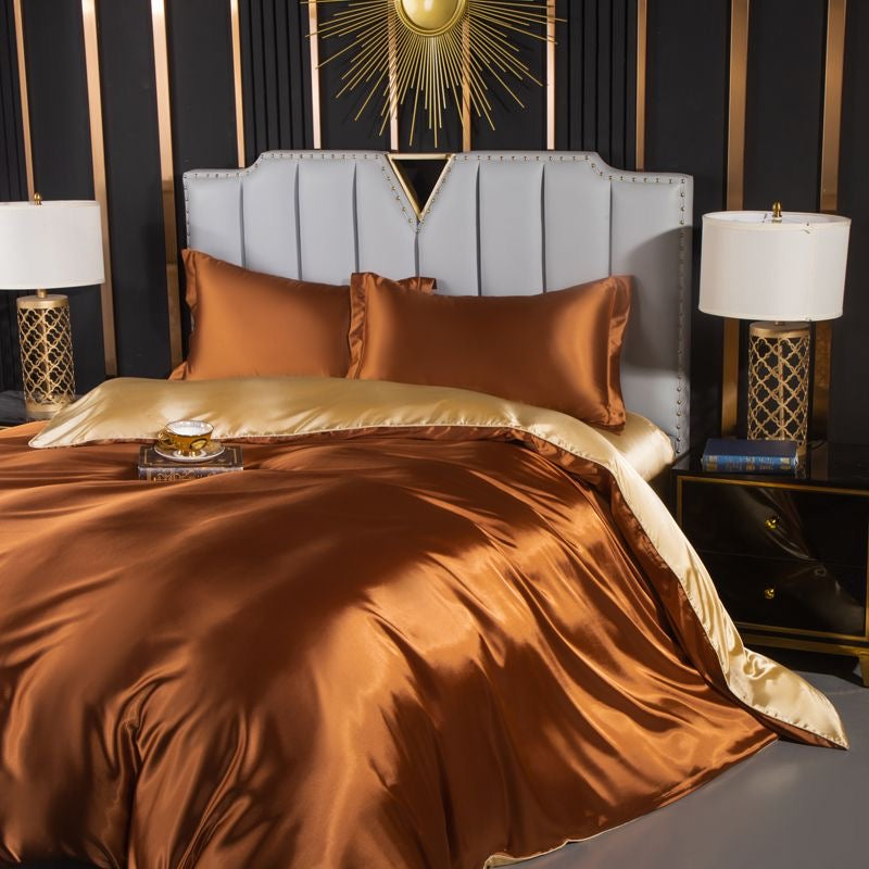 Luxury Cool & Moisture Soft Breathable Silk Bedding Set