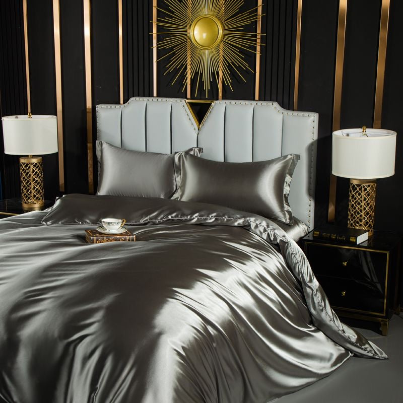 Luxury Cool & Moisture Soft Breathable Silk Bedding Set