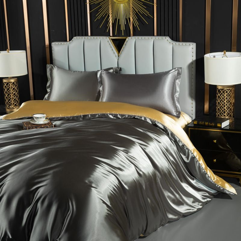 Luxury Cool & Moisture Soft Breathable Silk Bedding Set