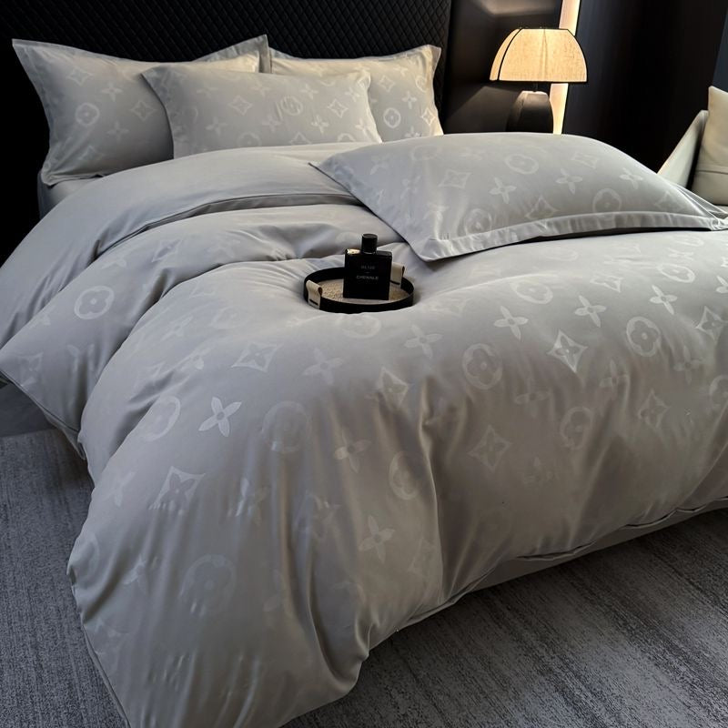 Luxury Soft Cotton All-Season Duvet Cover Bedding Set