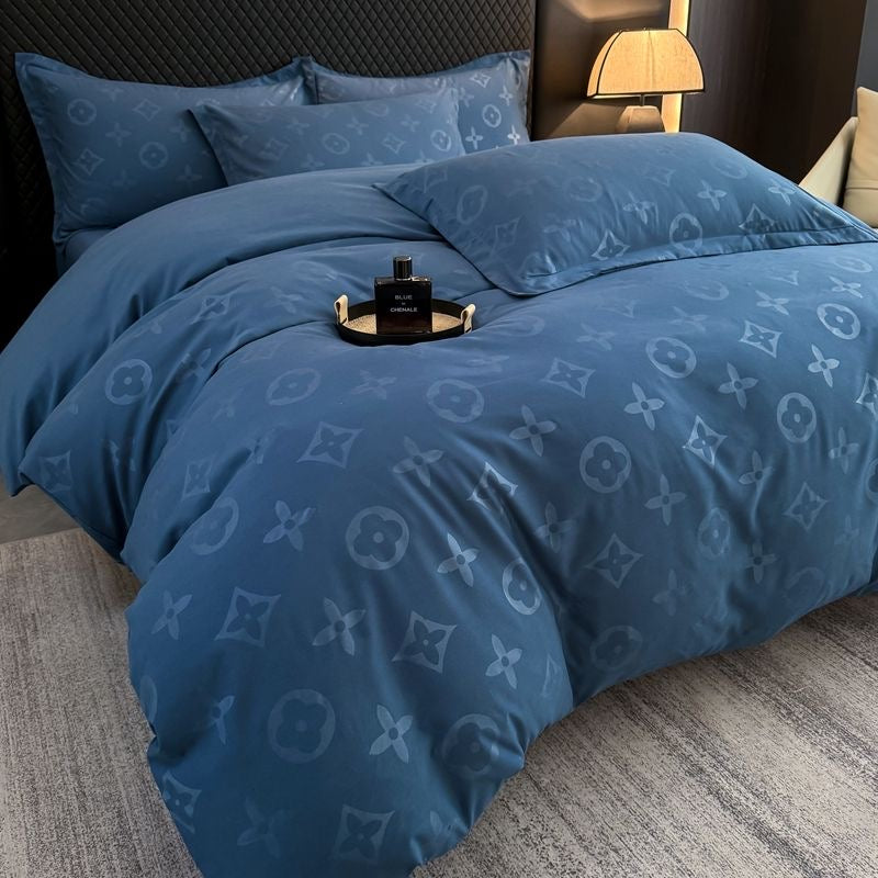 Luxury Soft Cotton All-Season Duvet Cover Bedding Set