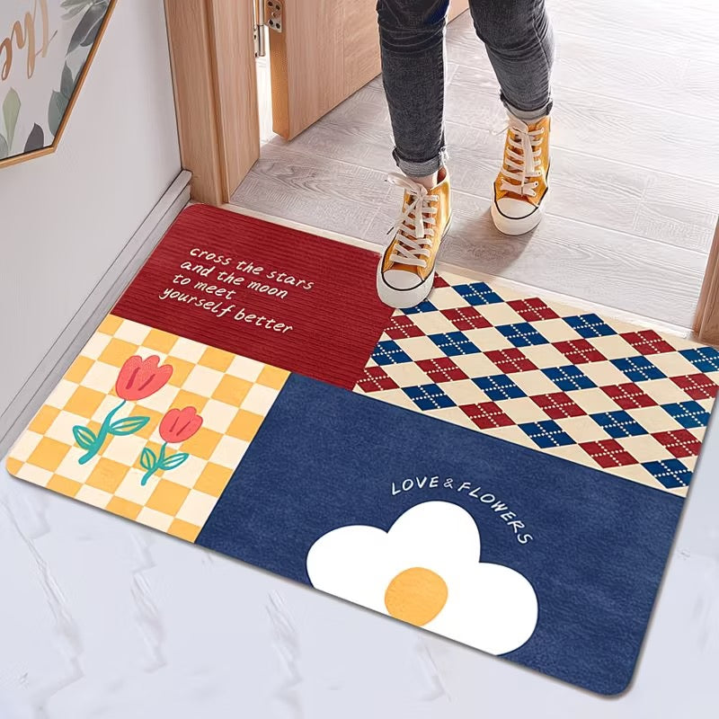 Luxury Soft Diatomite Absorbent Non-Slip Entrance Door Mat