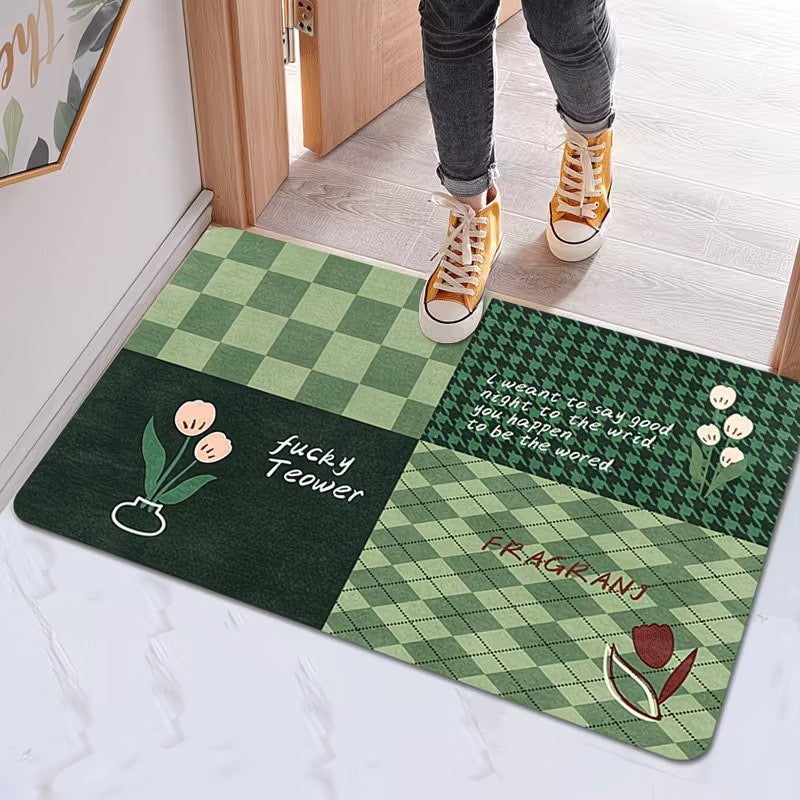 Luxury Soft Diatomite Absorbent Non-Slip Entrance Door Mat