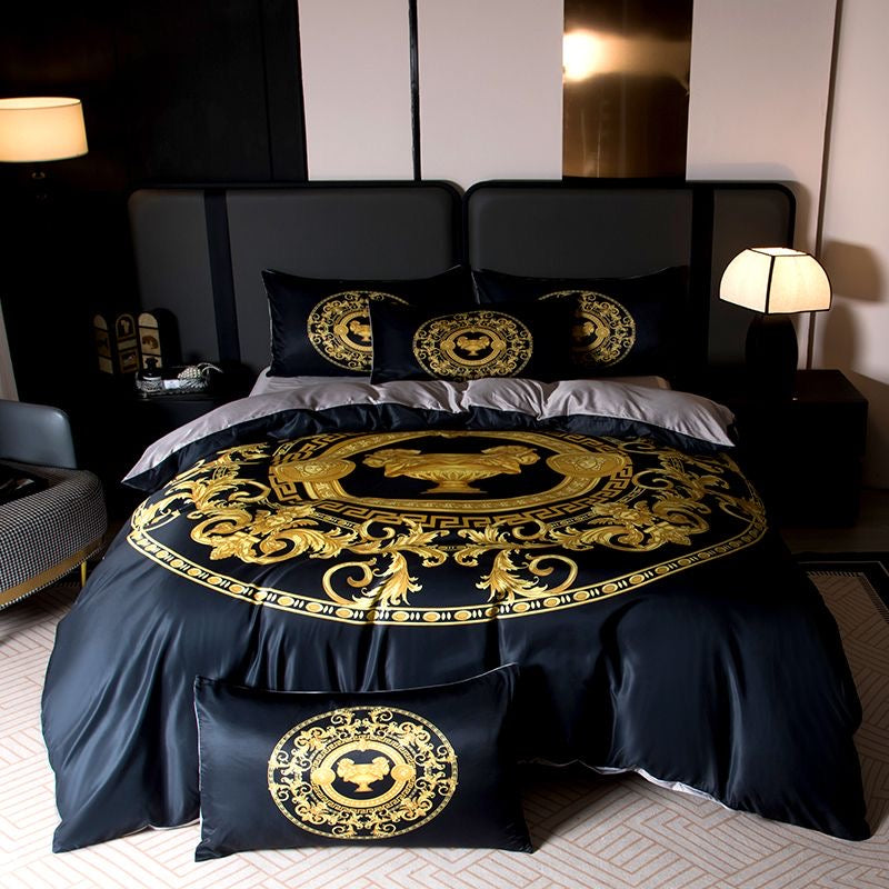 Luxury 4 Pieces Silky Satin Bedding Sheets Set