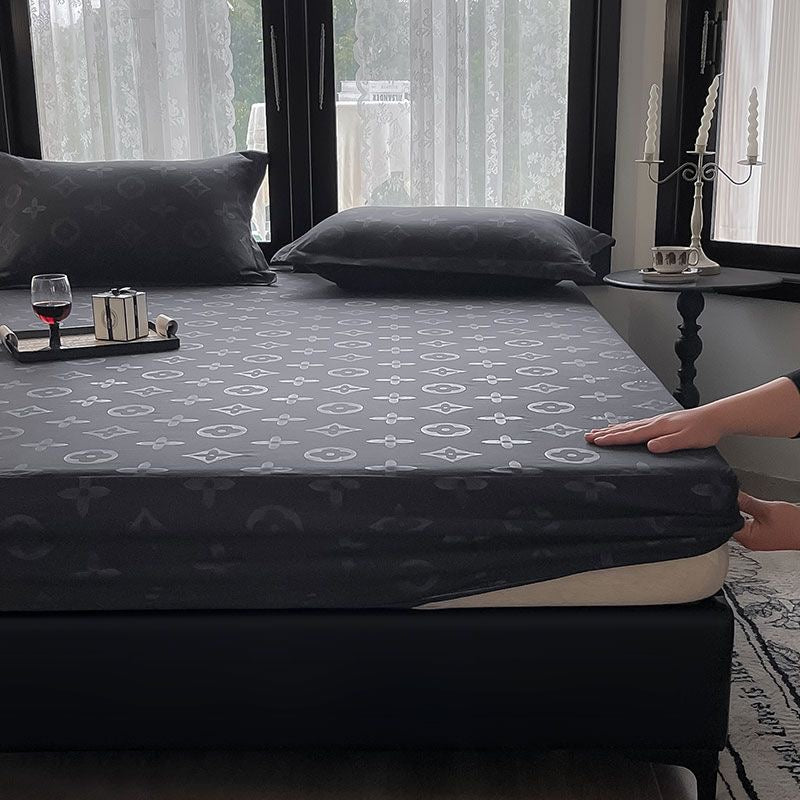 Luxury Soft Cotton Fitted Bed Cover Sheet Set