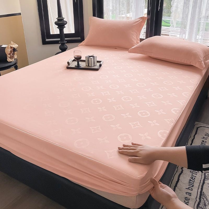 Luxury Soft Cotton Fitted Bed Cover Sheet Set