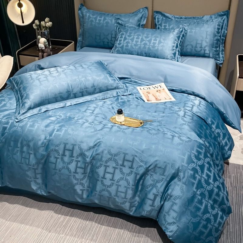 Luxury Washed Jacquard Cooling Bedding Set