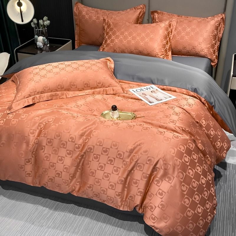 Luxury Washed Jacquard Cooling Bedding Set