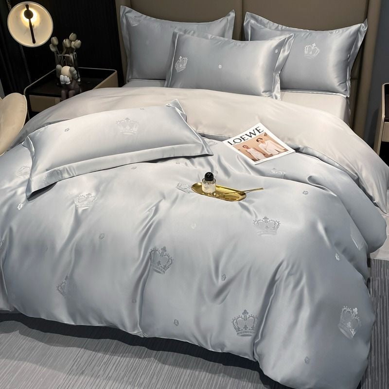 Luxury Washed Jacquard Cooling Bedding Set