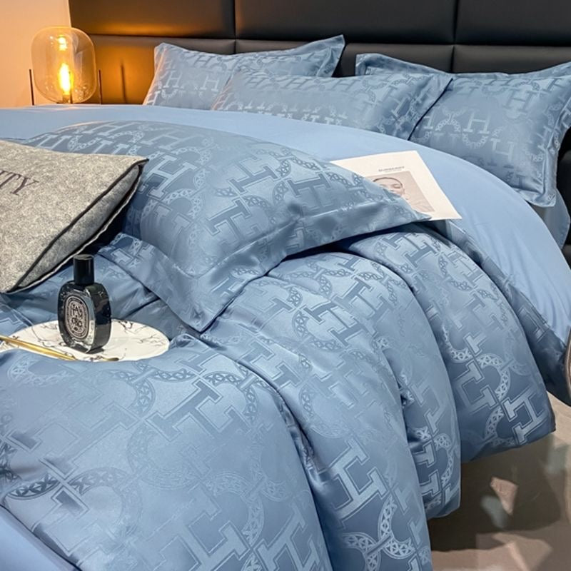 Luxury Washed Jacquard Cooling Bedding Set