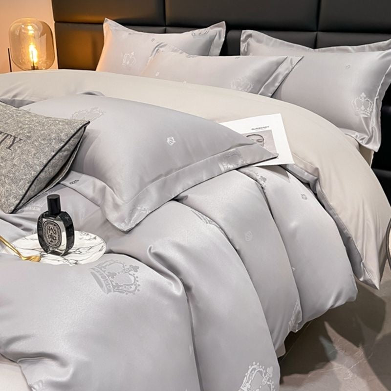 Luxury Washed Jacquard Cooling Bedding Set