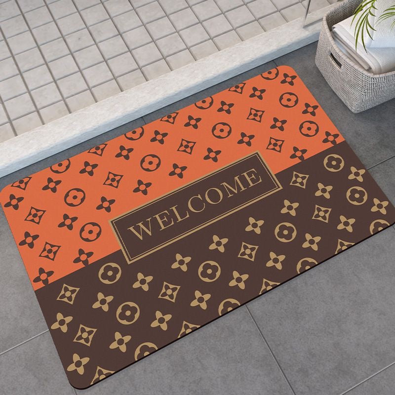 Luxury Soft Diatomite Absorbent Non-Slip Entrance Door Mat Shower Mat