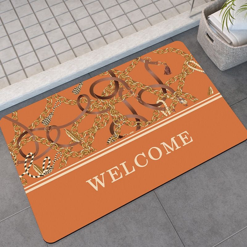 Luxury Soft Diatomite Absorbent Non-Slip Entrance Door Mat Shower Mat