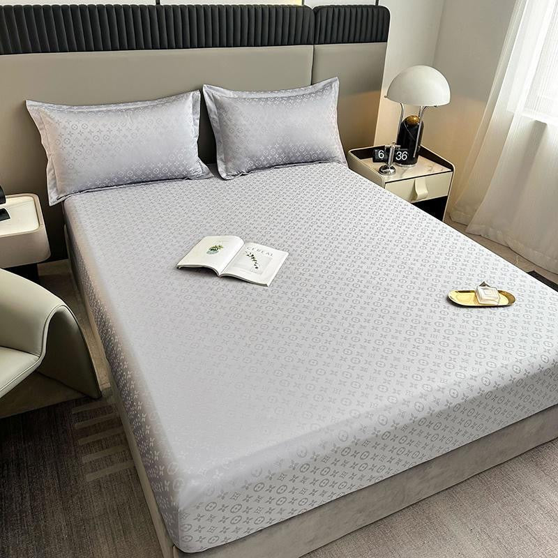 Ultra Soft Deep Pocket Waterproof Silky Satin Bed Fitted Sheet Set