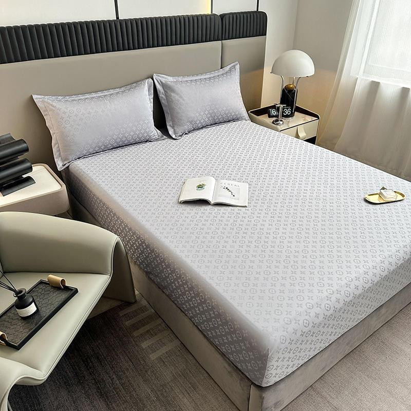 Ultra Soft Deep Pocket Waterproof Silky Satin Bed Fitted Sheet Set